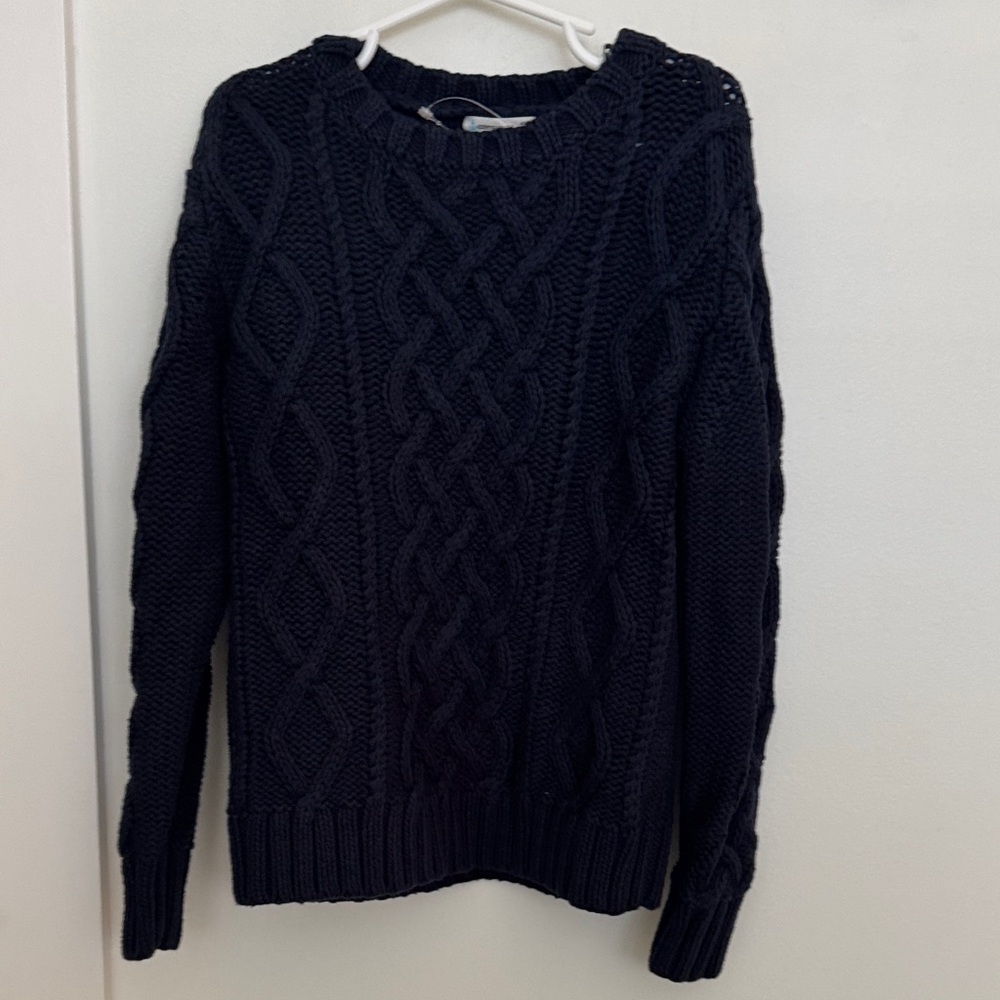 Crewcuts Dark Blue Cable Knit Sweater